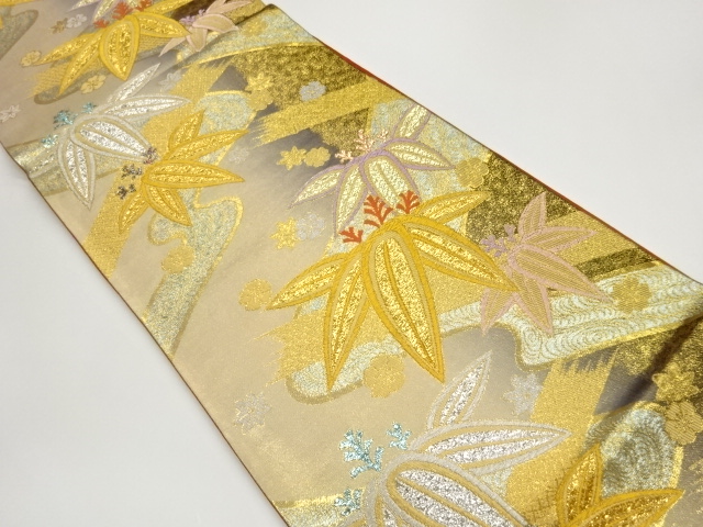 JAPANESE FUKURO OBI / WOVEN SAKURA